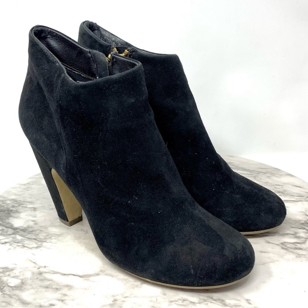 Steve Madden Black Suede Ankle Booties